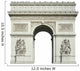 arch of triumph Cut Wall Decal