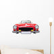 Red Classic Retro Car Wall Decal