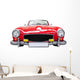 Red Classic Retro Car Wall Decal