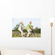 Mature couple riding tandem Wall Mural