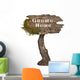 Gnome Home Sign Wall Decal