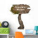 Gnome Home Sign Wall Decal