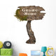 Gnome Home Sign Wall Decal