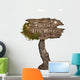 Fairies Live Here Sign Wall Decal