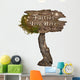 Fairies Live Here Sign Wall Decal