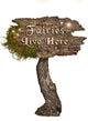 Fairies Live Here Sign Wall Decal