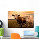 Cows Sunset Wall Decal