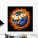 Brennende Erde Wall Decal