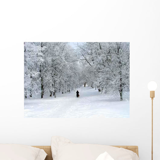 White Winter Wall Mural