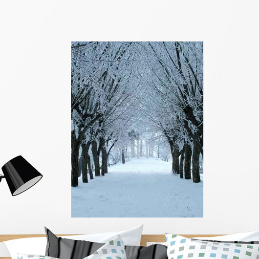 Winter Alley Wall Mural