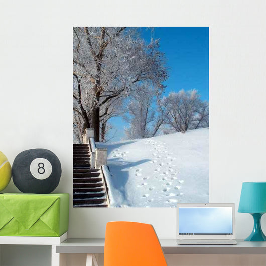 Winter City Wall Mural