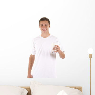Milk Wall Decal shown on a wall