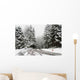 Snow Covered Road Wall Decal