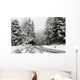 Snow Covered Road Wall Decal