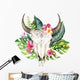 Tropical Bohemian Cow Skull Wall Decal