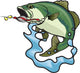 Fighting Bass Wall Decal