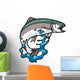 Jumping Trout Wall Decal