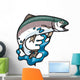 Jumping Trout Wall Decal