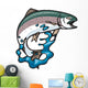 Jumping Trout Wall Decal