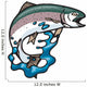 Jumping Trout Wall Decal