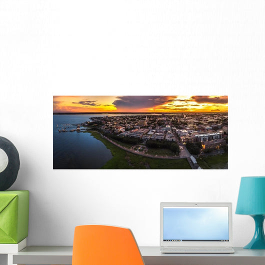 Charleston Fountain from above Wall Decal
