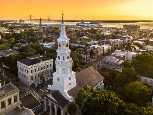 Charleston from Air Wall Decal