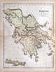Old Map Greece 1870