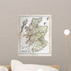 Old Map Scotland 1870 Wall Decal