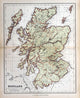 Old Map Scotland 1870 Wall Decal