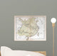 Old Map China 1870 Wall Decal