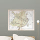 Old Map China 1870 Wall Decal