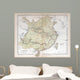 Old Map China 1870 Wall Decal