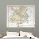 Old Map China 1870 Wall Decal