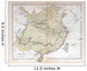 Old Map China 1870 Wall Decal
