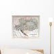 Old Map Austria Hungary Wall Decal