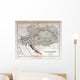 Old Map Austria Hungary Wall Decal