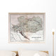 Old Map Austria Hungary Wall Decal