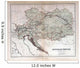 Old Map Austria Hungary Wall Decal