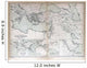 Old map of countries mentioned in the Bible, 1870 Wall Mural