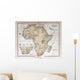 Old map of Africa, 1870 Wall Mural