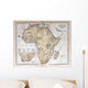 Old map of Africa, 1870 Wall Mural