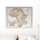 Old map of Africa, 1870 Wall Mural