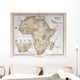 Old map of Africa, 1870 Wall Mural