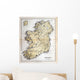 Old Map Ireland 1870 Wall Decal