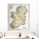 Old Map Ireland 1870 Wall Decal