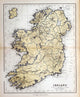 Old Map Ireland 1870 Wall Decal