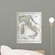 Old Map Italy 1870 Wall Decal