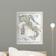 Old Map Italy 1870 Wall Decal