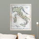 Old Map Italy 1870 Wall Decal