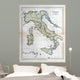Old Map Italy 1870 Wall Decal